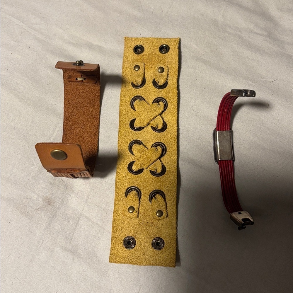 LEATHER braclete bundle - Picture 3 of 4